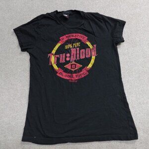 rue Blood Womens Top Large Black T-shirt HBO Official 2010